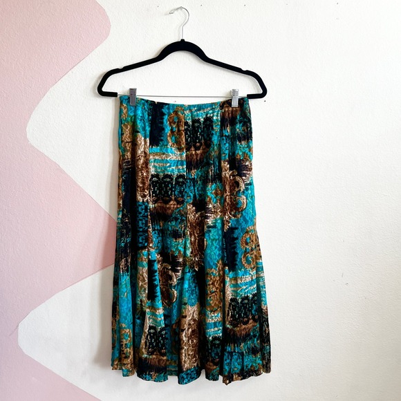 Whimsigoth Maxi Skirt Size Small Lace Dark Fairy Grunge Y2K Goth Pull On Stretch - Picture 2 of 6